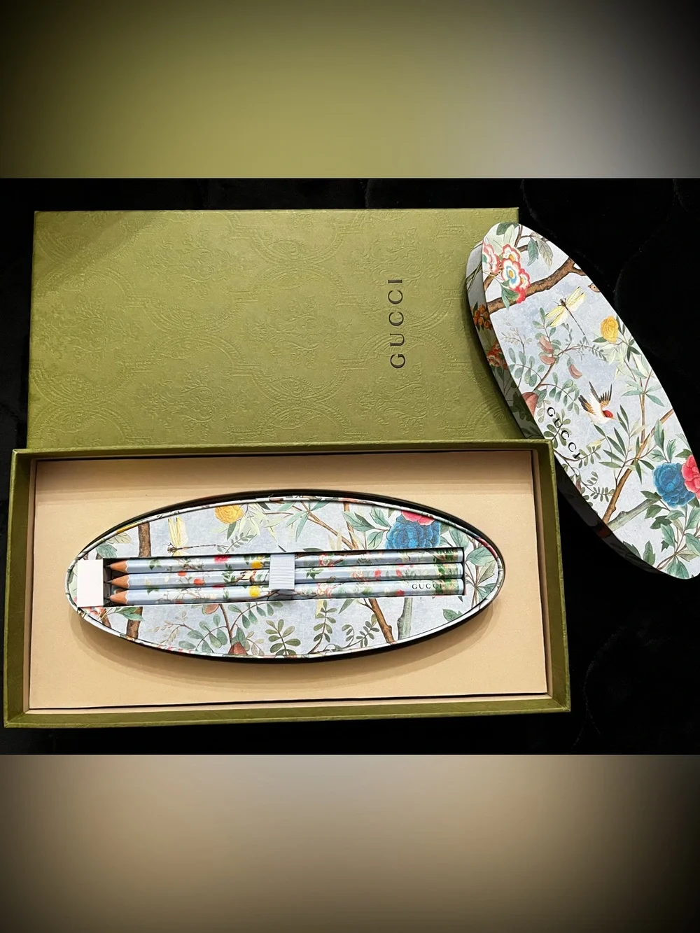 GUCCI Made in Italy Botanical Print Pencils